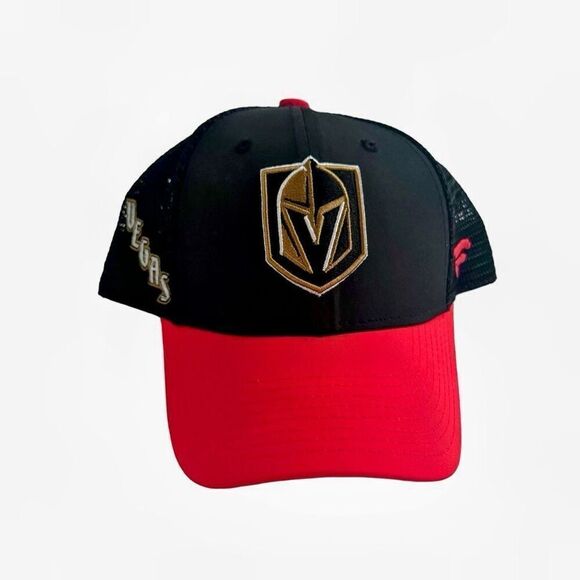 NEW Boys Las Vegas Knights Hat Cap Snapback Fanatics NHL Authentic Pro Mesh-Back - Picture 1 of 6